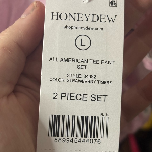 Honeydew Intimates Strawberry Tiger Tee Set - Picture 3 of 3
